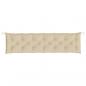Preview: Gartenbank-Auflagen 2 Stk. Beige 200x50x7 cm Oxford-Gewebe