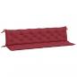 Preview: Gartenbank-Auflagen 2 Stk. Weinrot 200x50x7 cm Oxford-Gewebe