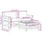 Preview: 3-tlg. Garten-Lounge-Set mit Kissen Massivholz Kiefer