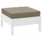 Preview: Palettenkissen Taupe 60x60x8 cm Oxford-Gewebe