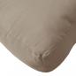 Preview: Palettenkissen Taupe 60x60x8 cm Oxford-Gewebe