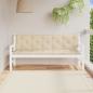 Preview: ARDEBO.de - Gartenbank-Auflagen 2 Stk. Beige 180x50x7 cm Oxford-Gewebe
