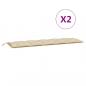 Preview: Gartenbank-Auflagen 2 Stk. Beige 180x50x7 cm Oxford-Gewebe