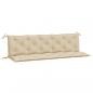 Preview: Gartenbank-Auflagen 2 Stk. Beige 180x50x7 cm Oxford-Gewebe