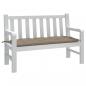 Preview: ARDEBO.de - Gartenbank-Auflage Taupe 120x50x7 cm Oxford-Gewebe