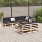 Preview: 8-tlg. Garten-Sofagarnitur Massivholz Kiefer