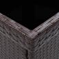 Preview: 3-tlg. Garten-Essgruppe Poly Rattan und Hartglas Braun