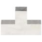 Preview: Pfostenverbinder 4 Stk. T-Form Verzinktes Metall 81 x 81 mm