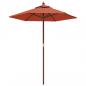 Preview: Sonnenschirm mit Holzmast Terrakotta 196x231 cm