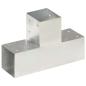 Preview: Pfostenverbinder 4 Stk. T-Form Verzinktes Metall 91 x 91 mm