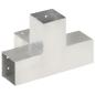 Preview: Pfostenverbinder 4 Stk. X-Form Verzinktes Metall 81 x 81 mm
