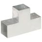 Preview: Pfostenverbinder 4 Stk. T-Form Verzinktes Metall 101 x 101 mm