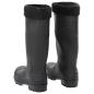 Preview: Gummistiefel mit Herausnehmbarem Innenfutter Schwarz Gr. 38 PVC