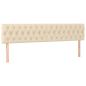 Preview: Boxspringbett mit Matratze Creme 120x190 cm Stoff