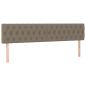 Preview: Bettgestell mit Kopfteil Taupe 120x190 cm Stoff