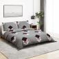 Preview: ARDEBO.de - Bettwäsche-Set Grau 240x220 cm Baumwolle