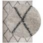 Preview: Shaggy-Teppich Hochflor Modern Beige Anthrazit 200x280 cm