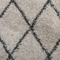 Preview: Shaggy-Teppich Hochflor Modern Beige Anthrazit 200x280 cm