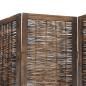 Preview: 6-tlg. Raumteiler Dunkelbraun Massivholz Paulownia