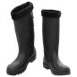Preview: Gummistiefel mit Herausnehmbarem Innenfutter Schwarz Gr. 44 PVC