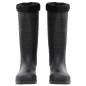 Preview: Gummistiefel mit Herausnehmbarem Innenfutter Schwarz Gr. 44 PVC