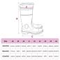 Preview: Gummistiefel mit Herausnehmbarem Innenfutter Schwarz Gr. 44 PVC