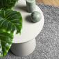 Preview: Shaggy-Teppich PAMPLONA Hochflor Modern Grau Ø 160 cm