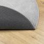 Preview: Teppich IZA Kurzflor Skandinavischer Look Grau Ø 160 cm