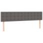 Preview: Boxspringbett mit Matratze Grau 120x190 cm Kunstleder
