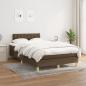 Preview: Boxspringbett mit Matratze Dunkelbraun 120x190 cm Stoff