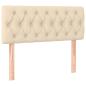 Preview: Boxspringbett mit Matratze Creme 120x190 cm Stoff
