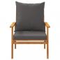 Preview: 3-tlg. Garten-Lounge-Set mit Kissen Massivholz Akazie