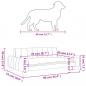 Preview: Hundebett Dunkelgrau 90x53x30 cm Stoff