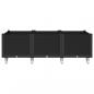 Preview: Pflanzkasten mit Rollen Schwarz 150x80x54 cm PP