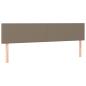Preview: ARDEBO.de - Boxspringbett mit Matratze Taupe 120x190 cm Stoff