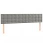 Preview: Boxspringbett mit Matratze Hellgrau 120x190 cm Samt