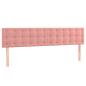 Preview: Boxspringbett mit Matratze Rosa 120x190 cm Samt