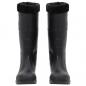 Preview: Gummistiefel mit Herausnehmbarem Innenfutter Schwarz Gr. 41 PVC