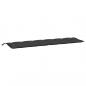 Preview: Gartenbank-Auflage Schwarz 200x50x7 cm Oxford-Gewebe