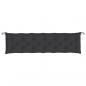 Preview: Gartenbank-Auflage Schwarz 200x50x7 cm Oxford-Gewebe