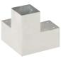 Preview: Pfostenverbinder 4 Stk. Y-Form Verzinktes Metall 91 x 91 mm