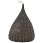 Preview: Katzenhaus mit Kissen Grau 40x60 cm Naturweide Tipi