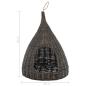 Preview: Katzenhaus mit Kissen Grau 40x60 cm Naturweide Tipi