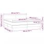 Preview: Boxspringbett mit Matratze & LED Taupe 200x200 cm Stoff