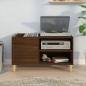 Preview: Plattenschrank Braun Eichen-Optik 84,5x38x48 cm Holzwerkstoff