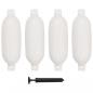 Preview: ARDEBO.de - Bootsfender 4 Stk. Weiß 58,5 x 16,5 cm PVC