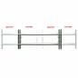 Preview: Fenstergitter Verstellbar mit 2 Querstäben 700-1050 mm