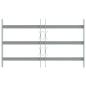 Preview: Fenstergitter Verstellbar mit 3 Querstäben 500-650 mm