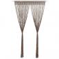 Preview: ARDEBO.de - Makramee Vorhang Taupe 140x240 cm Baumwolle
