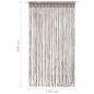 Preview: Makramee Vorhang Taupe 140x240 cm Baumwolle